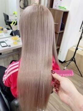 ネクサス 心斎橋(Nexus) 夏デザインカラーレイヤーカットオリーブベージュウェットヘア