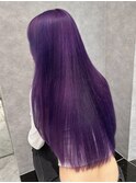 ブリーチ2回必須！パープルカラー