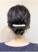 【Lilly渋谷】#ヘアセット#ヘアアレンジ#編み込み#シニヨン