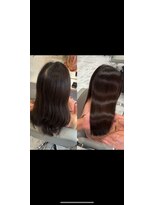 キング 高槻(K!ng)&nbsp;縮毛矯正髪質改善ハイライトレイヤーカット高槻美容室エクステ