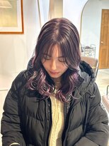 マニア(mania.)&nbsp;ラベンダーカラーグレージュ透明感カラーくすみカラーブリーチ