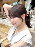 *20代30代40代◎結んだ時も可愛い小顔前髪顔まわりレイヤー