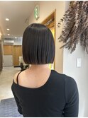 インナーカラー/切りっぱなしボブ