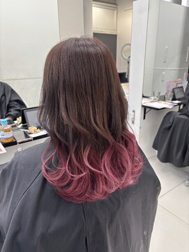 アライブ ハラジュク(ALIVE harajuku) ブリーチインナーバレイヤージュグラデーションカラー夕貴