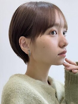 リブレ(RE:BRE)の写真/【柏】癖毛の方もまとまりやすくなるショートに☆髪の状態に合わせて選べるトリートメントでお悩みを解決！