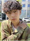 MEN’S HAIRブルーブラックシャドウパーマ