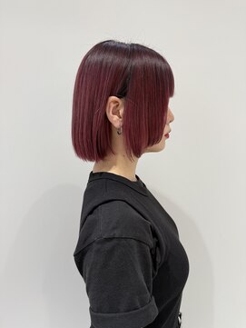 エアー 横浜(AIR) 【湯田】カシスカラーレイヤーボブ