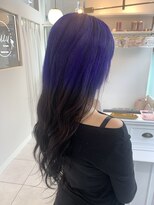 ルルバイアズール 草加店(LULU by azule)&nbsp;ルーツカラー，パープル，ブラック【草加】