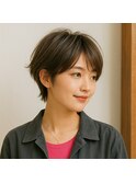 ショートレイヤーボブ　20代 30代 40代 50代 60代　髪質改善