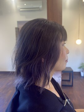 メルシー(Merci) ローレイヤーボブウルフ×インナーパープル