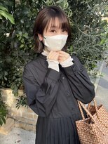 ジーナ 福岡藤崎(Zina)&nbsp;切りっぱなしボブ×インナーカラー