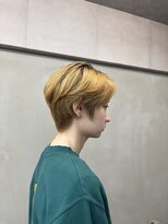 ファビ 渋谷(Fab)&nbsp;くびれヘア/暗めカラー/アプリコットオレンジ/縮毛矯正