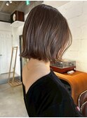 ボブヘアミニボブブラウンカラーボブボブショート