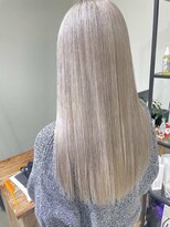 グラム 呉羽店(gram) 【髪質改善×ミルクティーベージュ】憧れのハイトーンカラー◎
