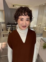 QUON&nbsp;カーリーショートボブ×ショコラベージュ