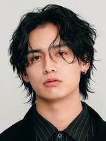 フィフス 神南(fifth) 渋谷メンズサロンミディアムウルフシャドウパーマセンターパート