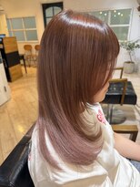 ドラン 京橋店(DRAN)&nbsp;ブリーチダメージケア×ピンクブラウン【髪質改善/京橋】