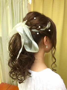 ヘアアンドメイク ゼン ヨコハマ(Hair&Make ZEN YOKOHAMA) 【ZEN横浜関内】ふんわり編みこみポニーテール