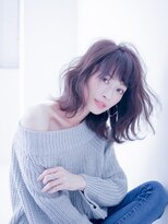 ヘアサロン アティリー(Hair Salon Attirer)&nbsp;無造作カール ボブディ イルミナカラー　【Attirer 飯田裕之】