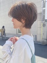 マニッシュワンサイドショート/20代/30代/40代/ハイライト
