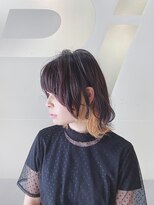 ピエドプールポッシュ(PiED DE POULE POCHE)&nbsp;インナーカラーのウルフレイヤー