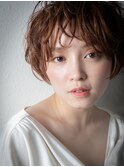 大人ショートボブくせ毛風ふわふわショートy志木20代30代40代