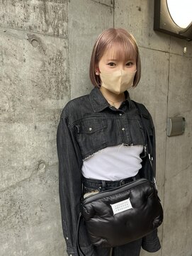 アルカナ 明治神宮前原宿(ARCANA) ミルクティーベージュ　グレージュ　切りっぱなしボブ