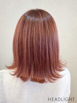 アーサス ヘアー デザイン 流山おおたかの森店(Ursus hair Design by HEADLIGHT) 外はねミディアム×チェリーレッド_SP20210505