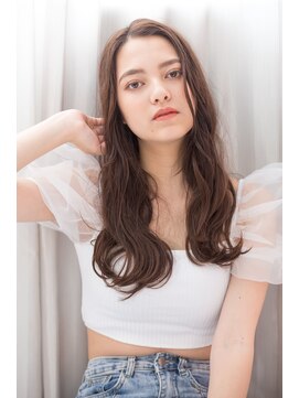 フィガロ デュデュ 新石切店(Figaro DOU DOU) ココアベージュ長めバング