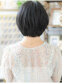 ■アッシュブラック前下がりボブショート201-2戸頭20代30代40代
