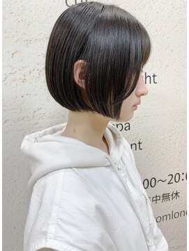 モリオ フロム ロンドン サッポロファクトリー店(morio FROM LONDON) 【morio札幌】札幌ボブ　大人かわいい黒髪丸みショートボブ
