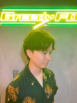 グリーディーフォックス 三軒茶屋(GreedyFOX) 波巻き/マッシュパーマ/ウルフ/ハイライト<理容室>三軒茶屋