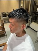 フェードスタイル　ショートバング