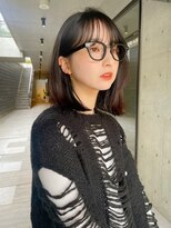 アンガーデン(Une GARDEN)&nbsp;ロブヘア×顔まわりカット/ナチュラルブラウン/似合わせカット