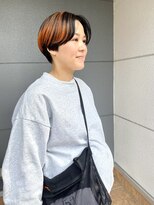 ヘアーアイストゥーレ(HAIR ICI TRE)&nbsp;小顔補正立体カット×丸みショートボブ 10代20代30代40代50代