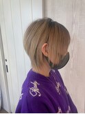 平成ギャルショート×ベージュカラー