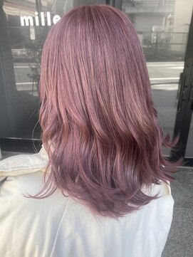 ミル 今治(1003 mille IMABALI) イルミナカラー/イヤリングカラー/ピンクカラー/ピンクベージュ