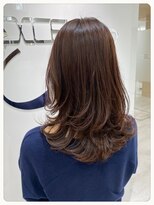 コワフェル ド エクセル 白楽店(la coiffure de excel)&nbsp;ブラウン段差レイヤーカット