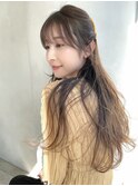 シースルーバング/ゆるふわロング/レイヤーロング