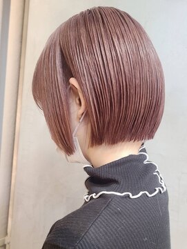 エリマ 武蔵小杉(elima) 武蔵小杉大人ショートボブくびれベージュカラー顔周りレイヤー