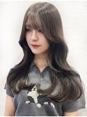 韓国へアヨシンモリアッシュオリーブベージュ艶髪都島