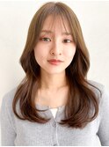 ナチュラルカール艶感うる艶髪美髪外ハネボブくびれヘア前髪