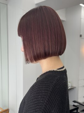 シベルバレー 横浜(sibell) ＊20代30代切りっぱなしボブタッセルボブ顔周りレイヤーオリーブ