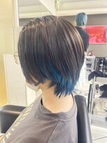 シャンプーボーイエイムス(SHAMPOO BOY aims)&nbsp;インナーカラーブルー