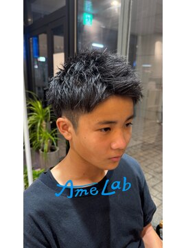 アメラボ 平針店(AmeLab) 【キッズカット/簡単セット/ツーブロック/ショート】山本凌也