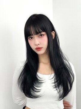 アマトウキョウ アユンチェ(AMA TOKYO×AYUNCHE) 前髪顔まわり韓国ヘアレイヤーカットサイドバンク2wayバンク韓国