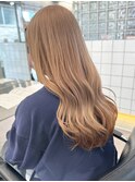 渋谷ミルクティーベージュハイトーンカラーヘーゼルベージュ30代