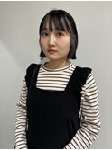 ホワイトカラー×タッセルボブ