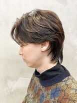 エリマバイフィフス 調布(elima by fifth) センターパートフェザーパーマニュアンスパーマスパイラル調布