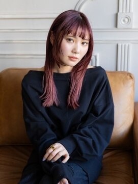 ヘアアンドリラクゼーション シャッセ(Hair&Relaxation SASE) 大人かわいいレッドピンクカラー